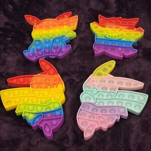 Pokemon Rainbow Pop Fidget Toy Set | Set of 4